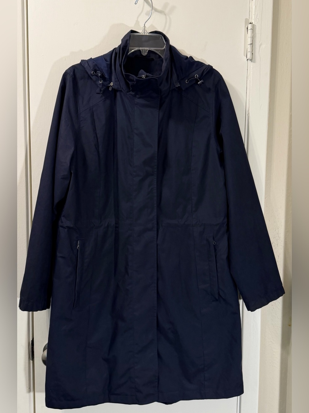 American Airlines by Lands' End Navy Hooded Jacket Coat